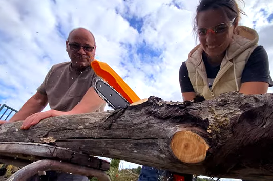 8 Inch Electric Chainsaw Unboxing and Testing